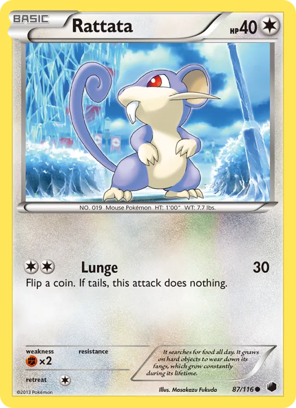 Rattata Pokémon card