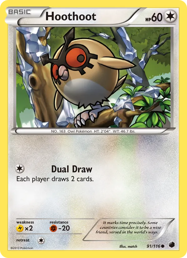 Hoothoot Pokémon card