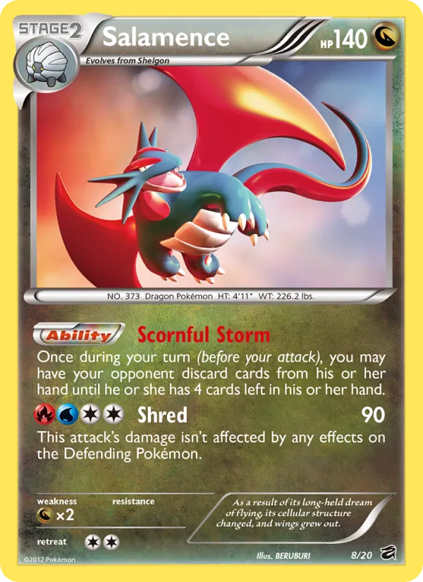 Salamence Pokémon card