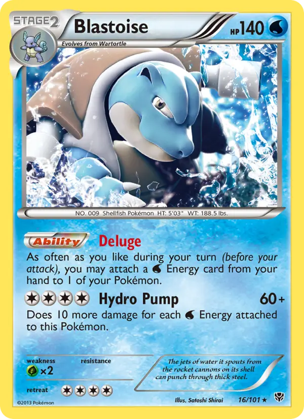 Blastoise Pokémon card
