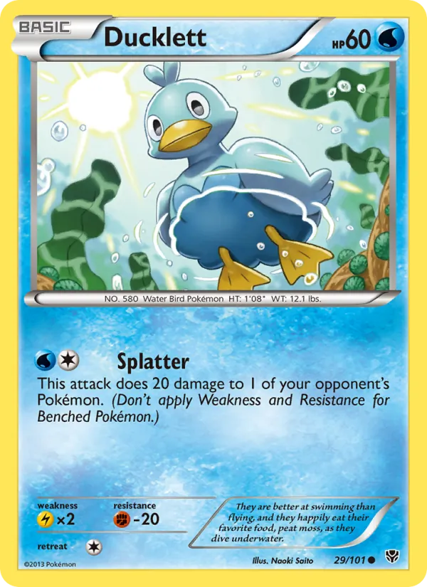 Ducklett Pokémon card