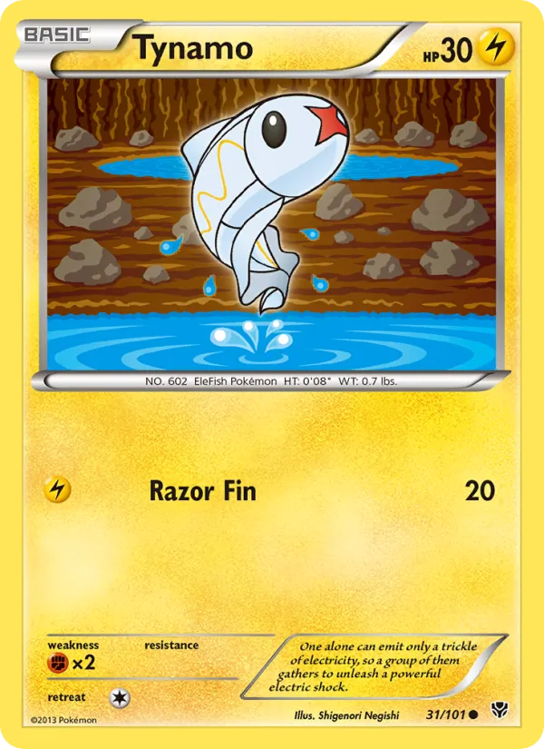 Tynamo Pokémon card