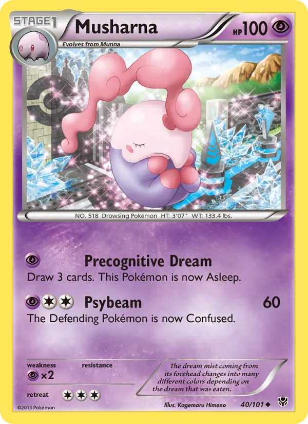 Musharna Pokémon card