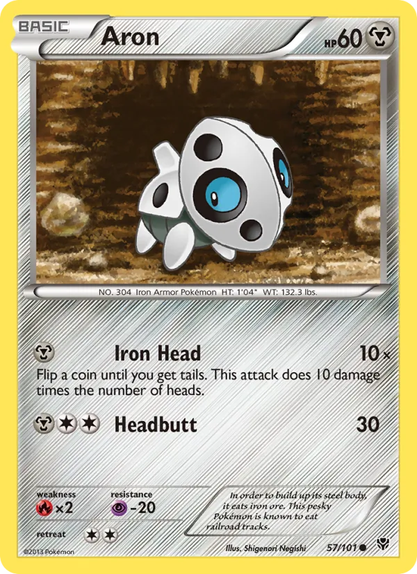 Aron Pokémon card