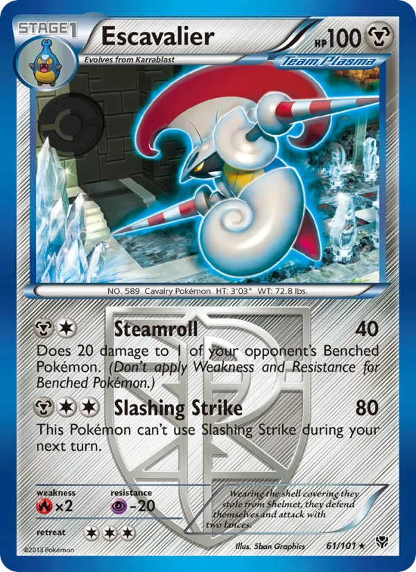 Escavalier Pokémon card
