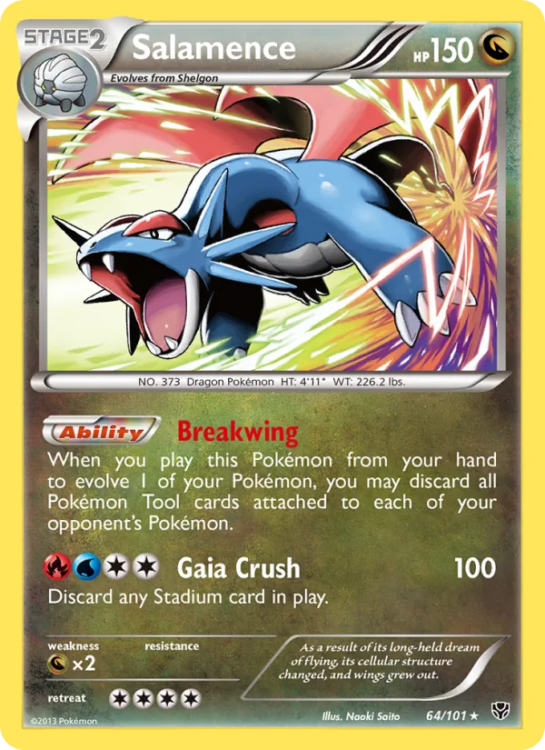 Salamence Pokémon card