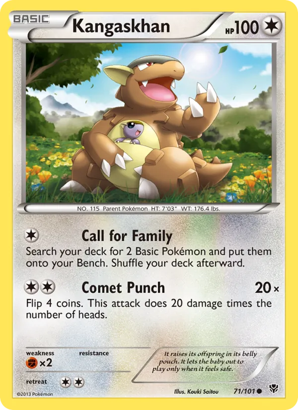 Kangaskhan Pokémon card