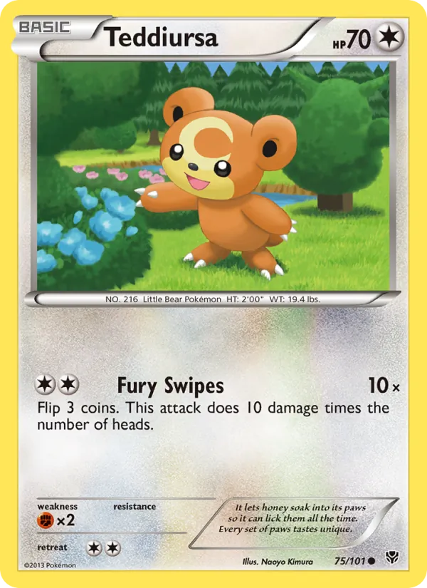 Teddiursa card