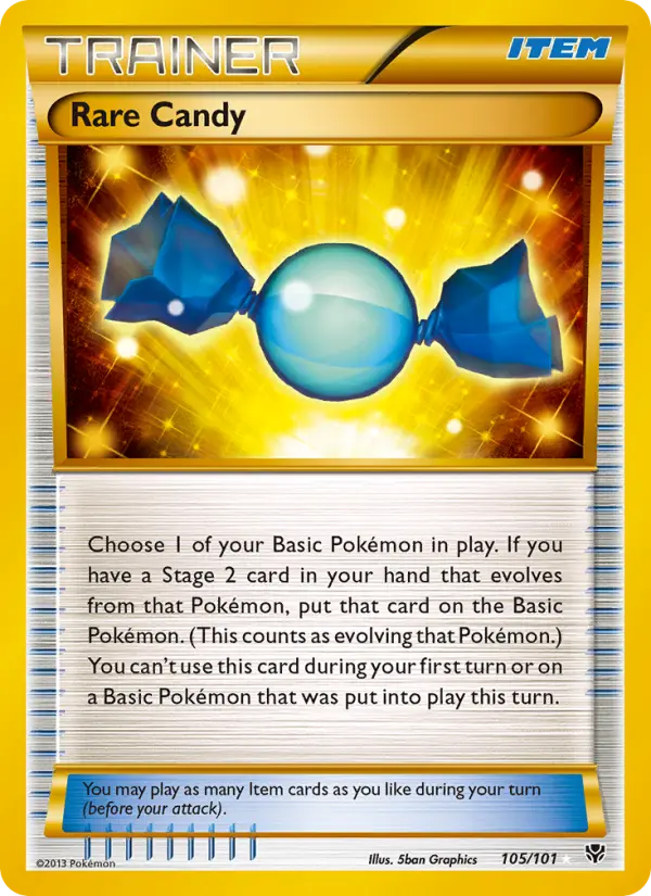 Rare Candy Pokémon card