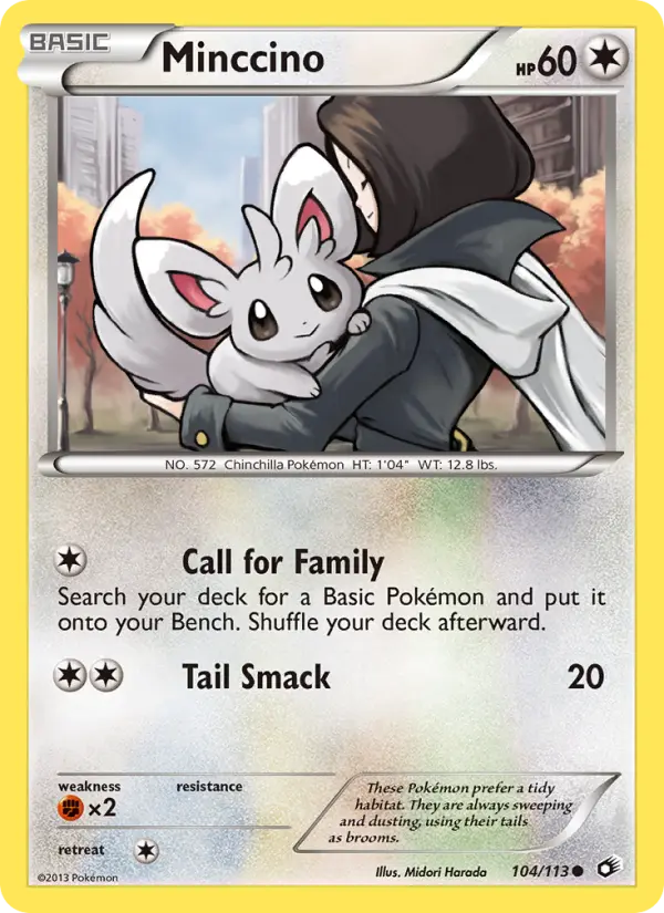 Minccino Pokémon card