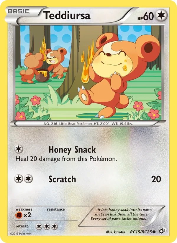 Teddiursa card