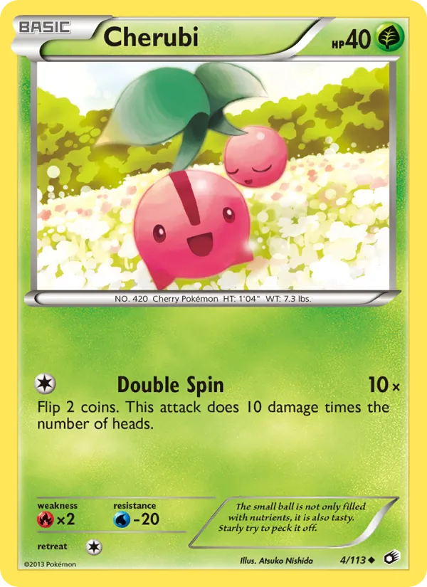 Cherubi Pokémon card
