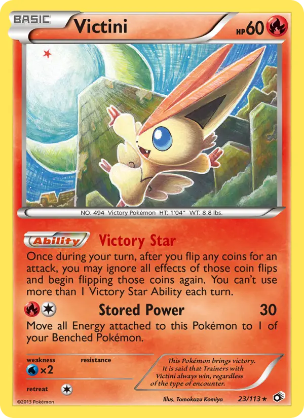 Victini Pokémon card