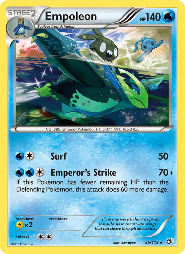 Empoleon Pokémon card
