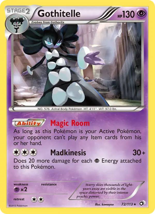 Gothitelle Pokémon card