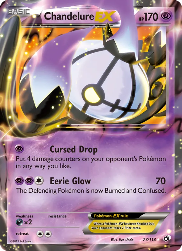 Chandelure-EX Pokémon card