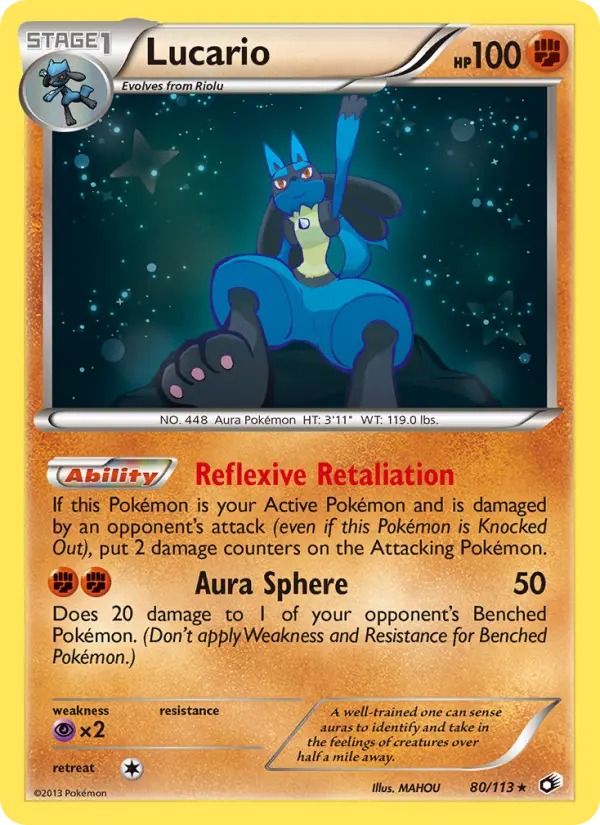 Lucario Pokémon card