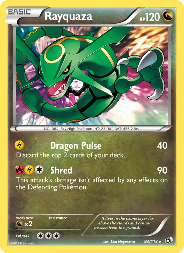 Rayquaza Pokémon card