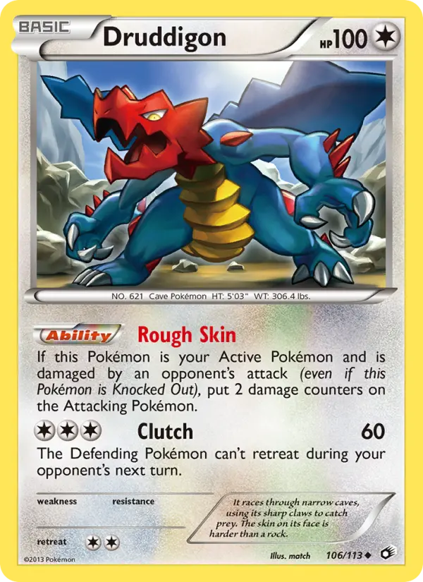 Druddigon Pokémon card