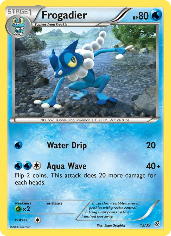 Frogadier Pokémon card
