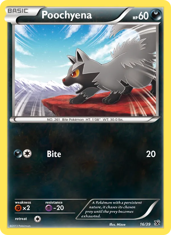 Poochyena Pokémon card