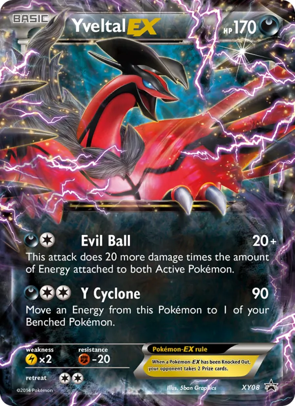 Yveltal EX Pokémon card