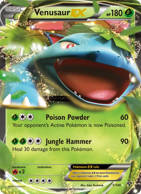 Venusaur EX Pokémon card