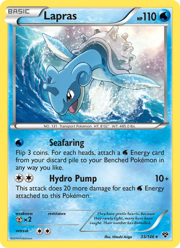 Lapras Pokémon card