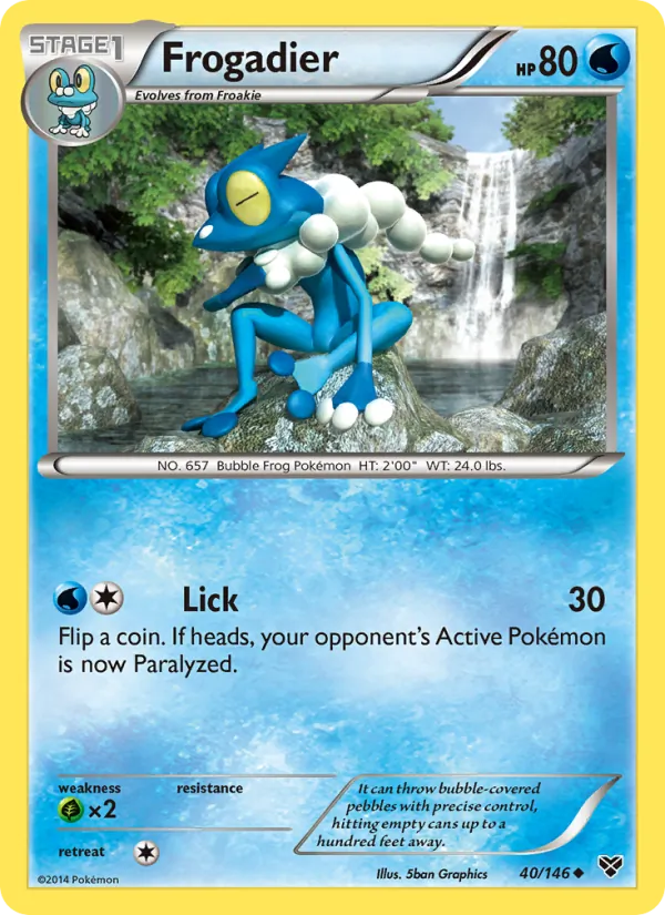 Frogadier Pokémon card