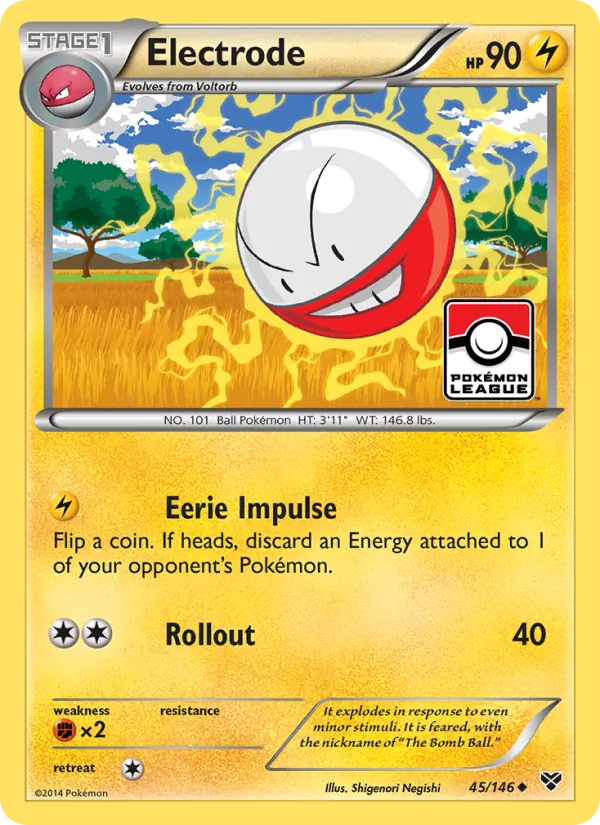 Electrode Pokémon card