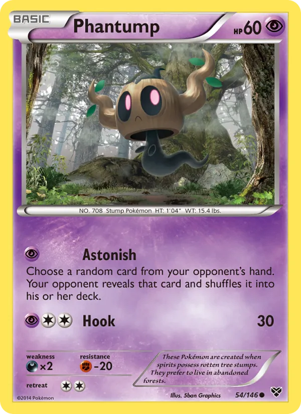 Phantump Pokémon card
