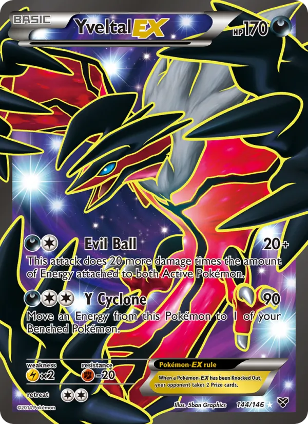 Yveltal Pokémon card
