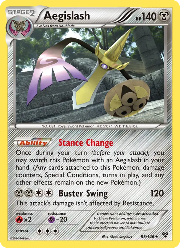 Aegislash Pokémon card