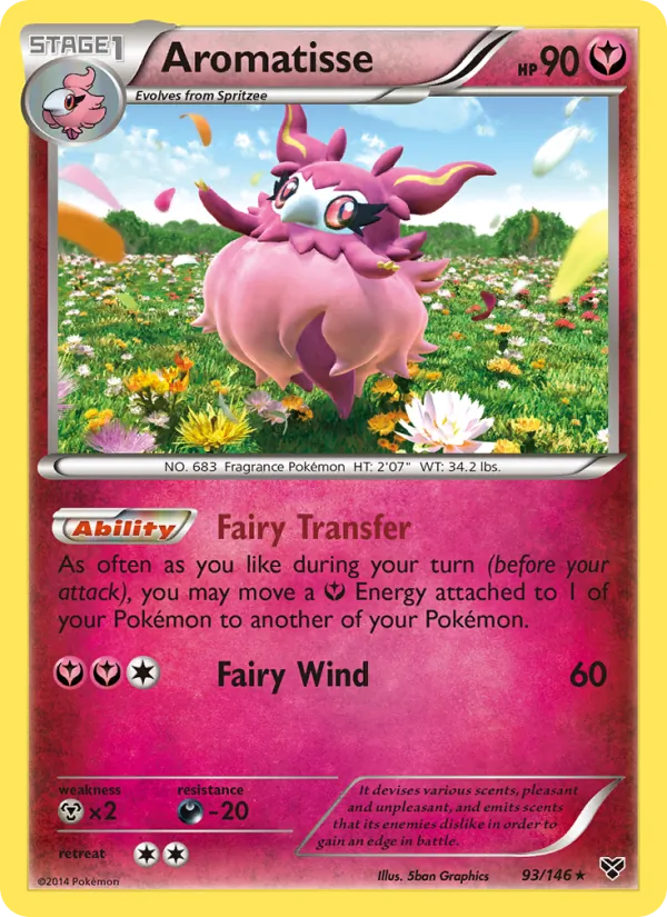 Aromatisse Pokémon card
