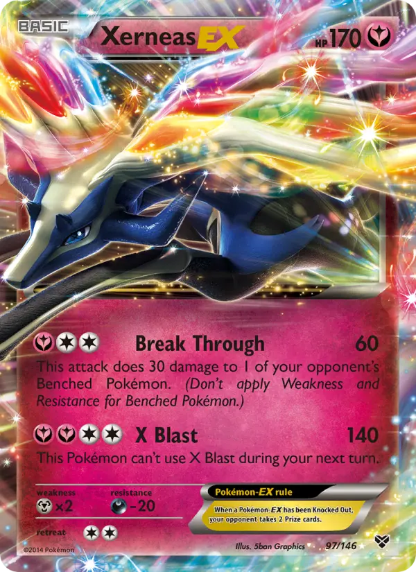 Xerneas EX Pokémon card