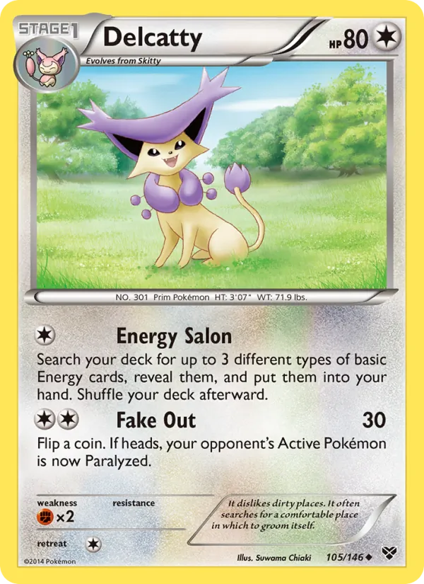 Delcatty Pokémon card