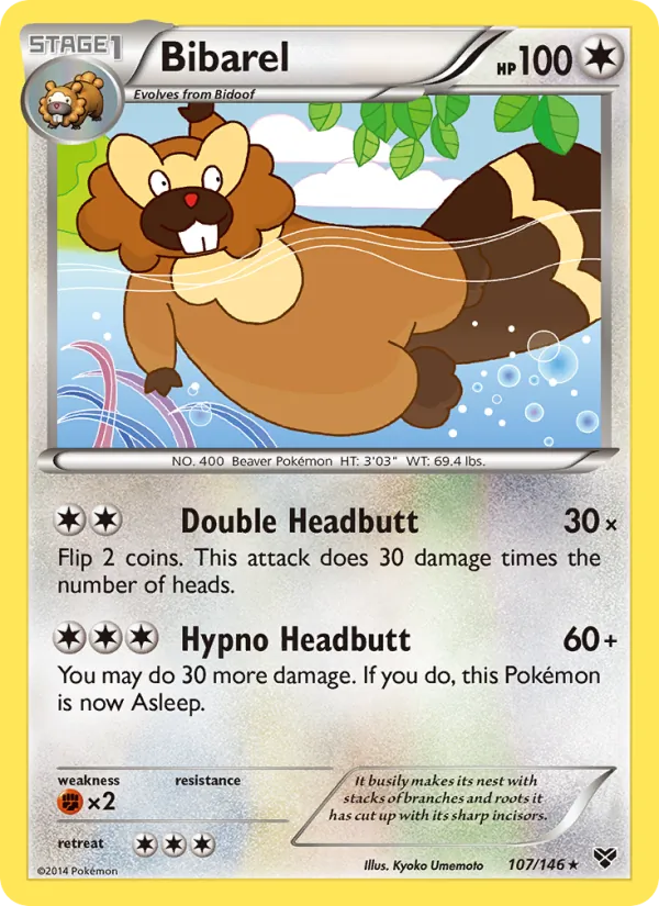 Bibarel Pokémon card