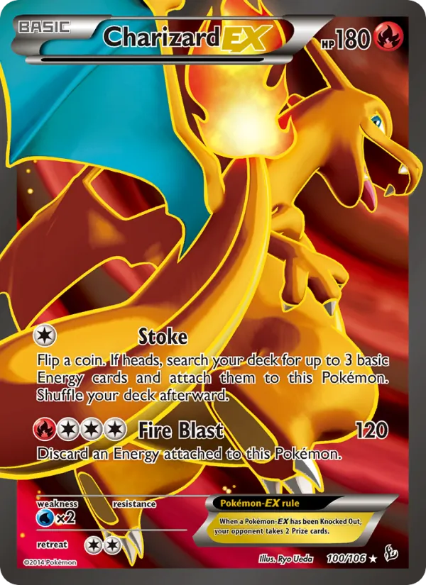 Charizard EX Pokémon card