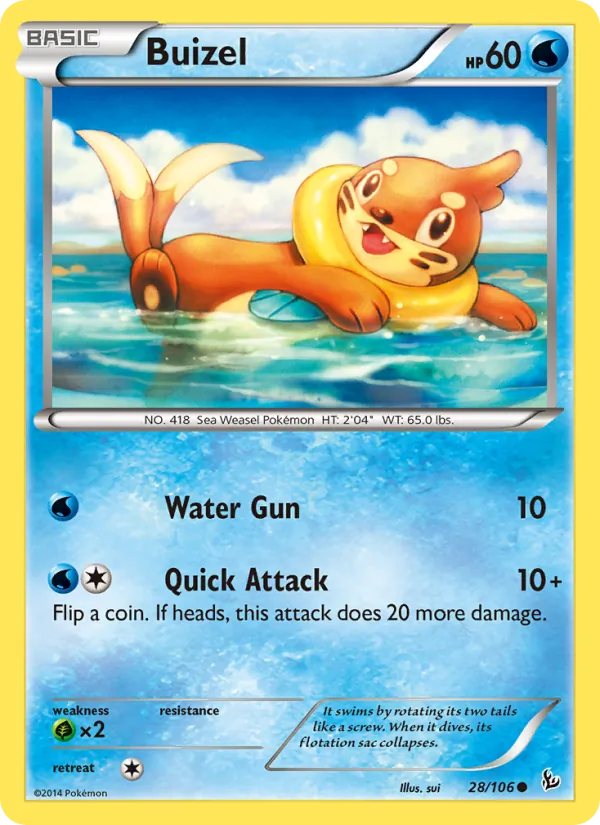 Buizel Pokémon card