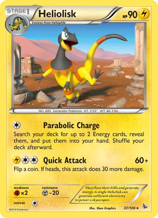 Heliolisk Pokémon card