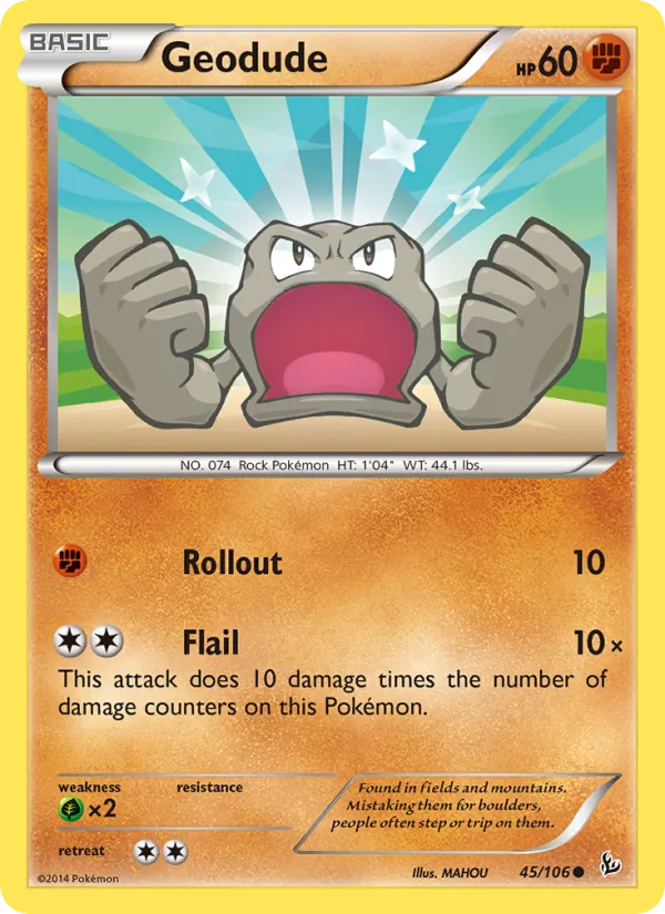 Geodude Pokémon card