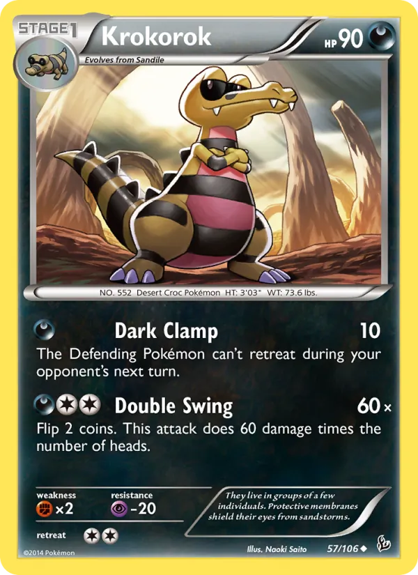 Krokorok Pokémon card