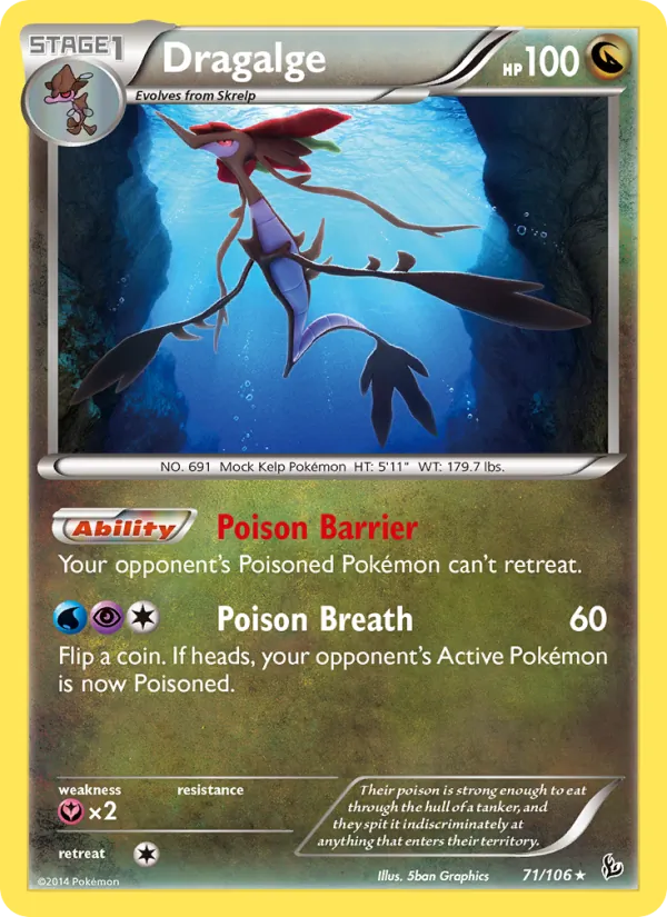 Dragalge Pokémon card