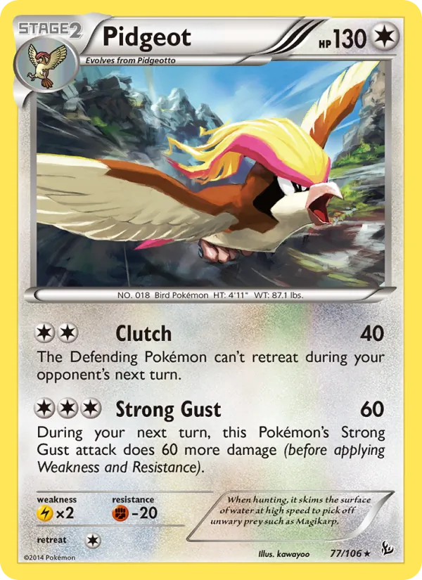 Pidgeot Pokémon card