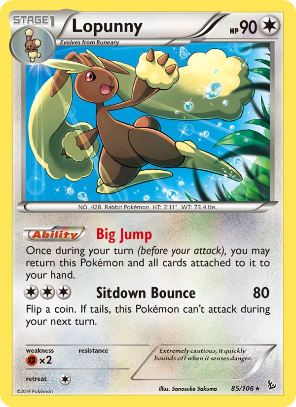 Lopunny Pokémon card