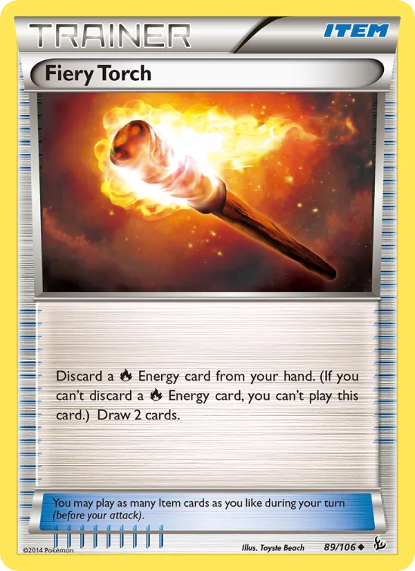 Fiery Torch card