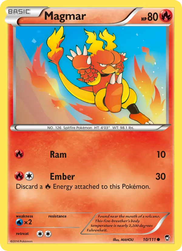 Magmar Pokémon card