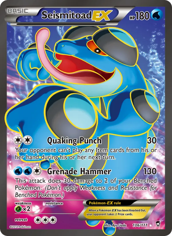 Seismitoad EX card