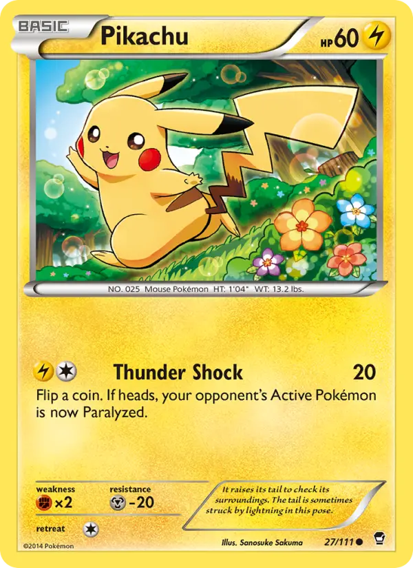 Pikachu Pokémon card