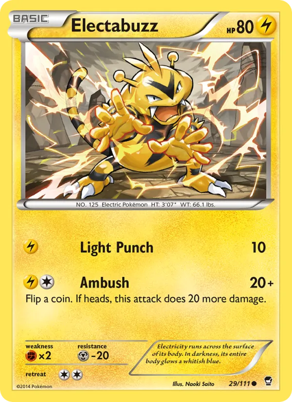 Electabuzz Pokémon card